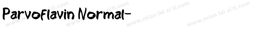 Parvoflavin Normal字体转换